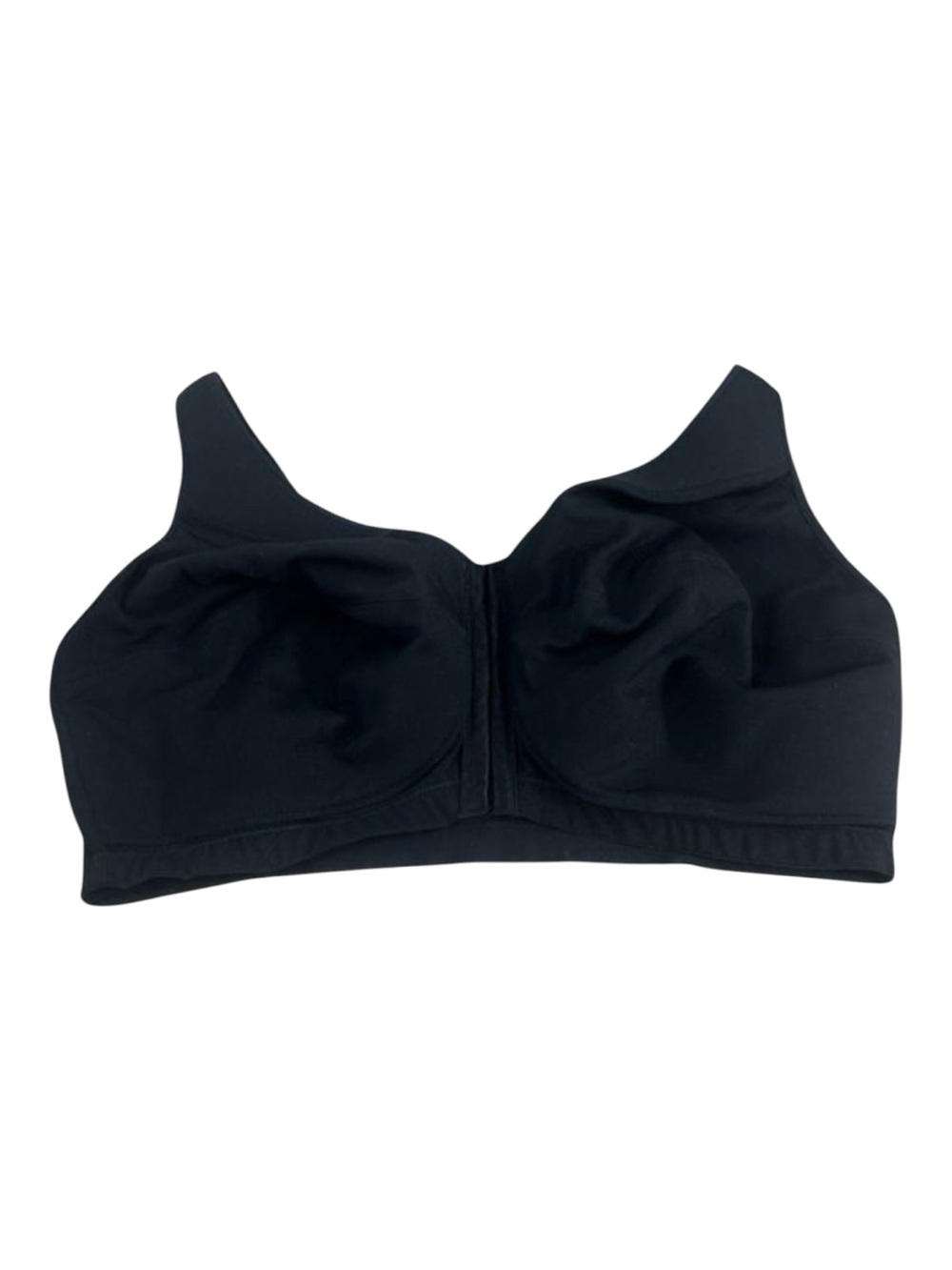 Laudine Back Support Black Front Closure Wireless Bra Size 44G Adjustable Strap - Picture 12 of 13